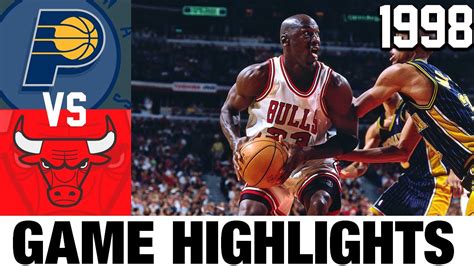 bulls vs pacers 1998 playoffs